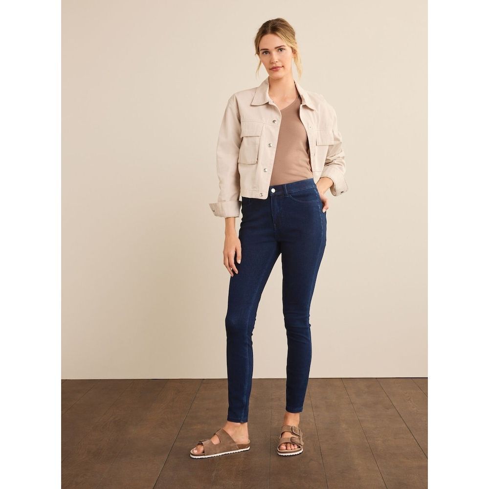 Next Jeans Uk The Legging Dark Wash Stretch Skinny Jeans Mid-Rise‎ Size 0/24